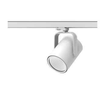 Witte versie van de Buri, een railarmatuur van Light4U.