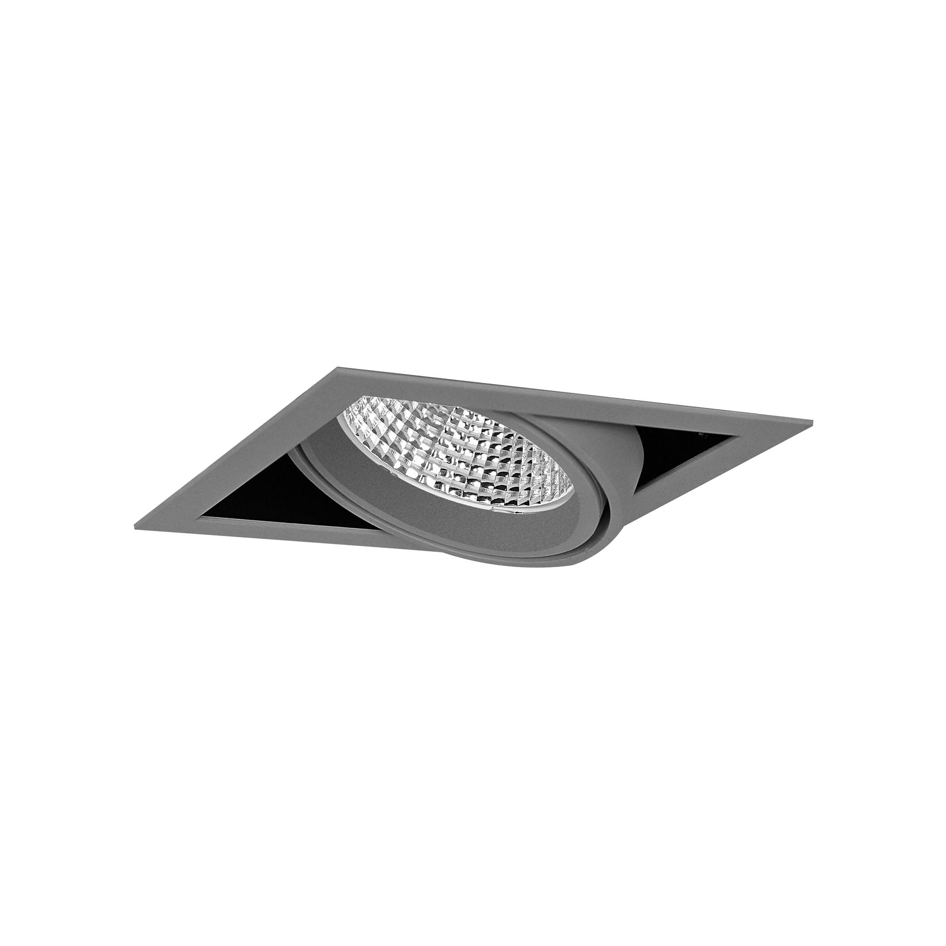 Grijze versie van de Cardan S One HE, een inbouwspot van Light4U.