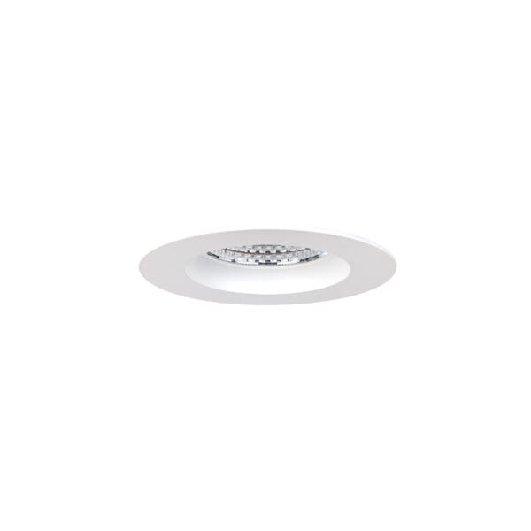Witte versie van de Donar S HE, een vast inbouwarmatuur van Light4U.