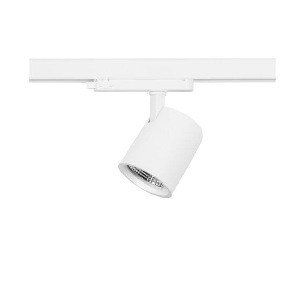 Witte versie van de Edda M HE, een railarmatuur van Light4U.
