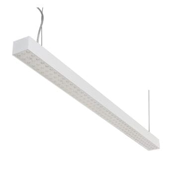 Witte versie van het Forsite 1150 PE, een lineair hangarmatuur van Light4U.