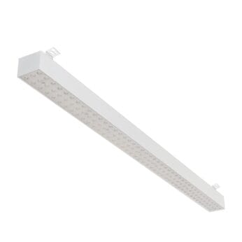 Witte versie van de Forsite 1150 SM, een lineaire opbouwarmatuur van Light4U.