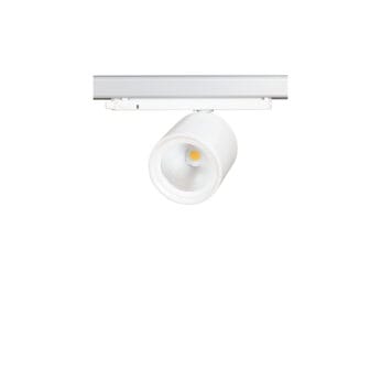 Witte versie van de Lival GA-016 Cafeteria, een railarmatuur van Light4U.