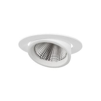 Witte versie van de Sana M, een inbouwarmatuur van Light4U.
