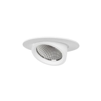 Witte versie van de Sana S HE, een inbouwarmatuur van Light4U.