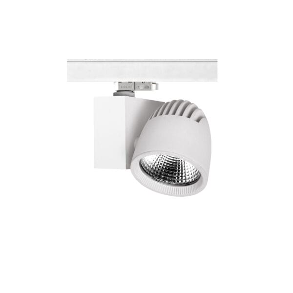 Witte versie van de Thor, een railarmatuur van Light4U.