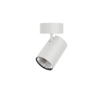 Witte versie van de Weda HE SM, een opbouwarmatuur van Light4U.